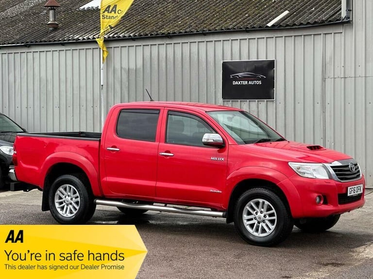 2016 Toyota Hilux 3.0 D-4D Invincible 4WD Euro 5 4dr PICK UP Diesel Manual