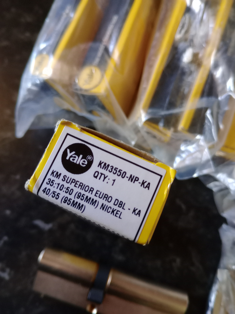 Composite Yale door locks 