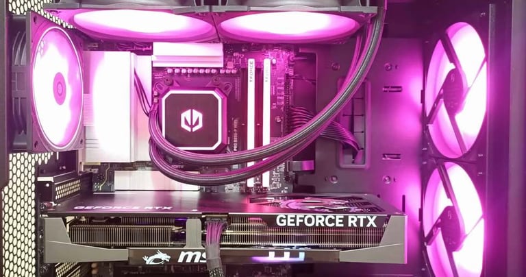 Modern Gaming PC, Ryzen 7 7800x3D, RTX 5070, 32Gb DDR5 6000 CL30, NVME M2 4gen, WiFi/BT