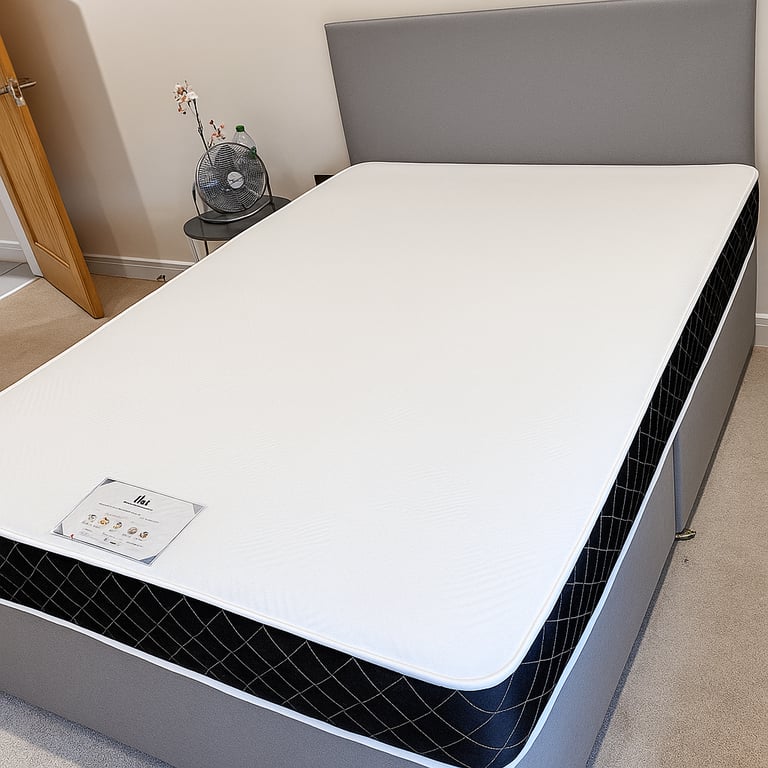 image for High Quality Divan Bed with Mattress Options in Single Small Double Double King