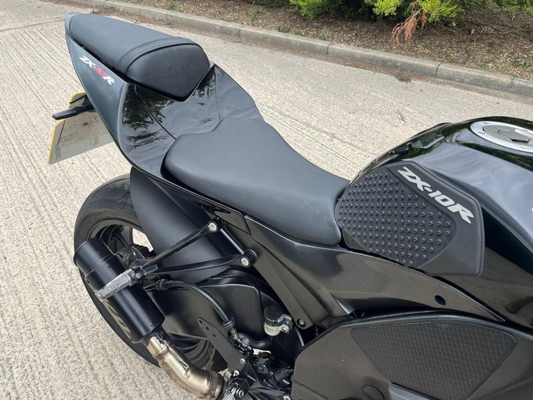 2008 08 KAWASAKI ZX 1000 ZX10 E8F NINJA ZX10R SPORTS BIKE BLACK STRAIGHT BARS