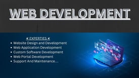  web application development will be provided for you:
