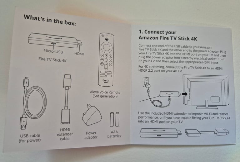 Fire TV stick 4k with Ultra HD