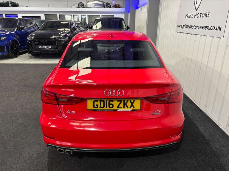2016 Audi A3 2.0 A3 S Line Nav TDI Quattro Semi-Auto 4WD 4dr Saloon Diesel Automatic
