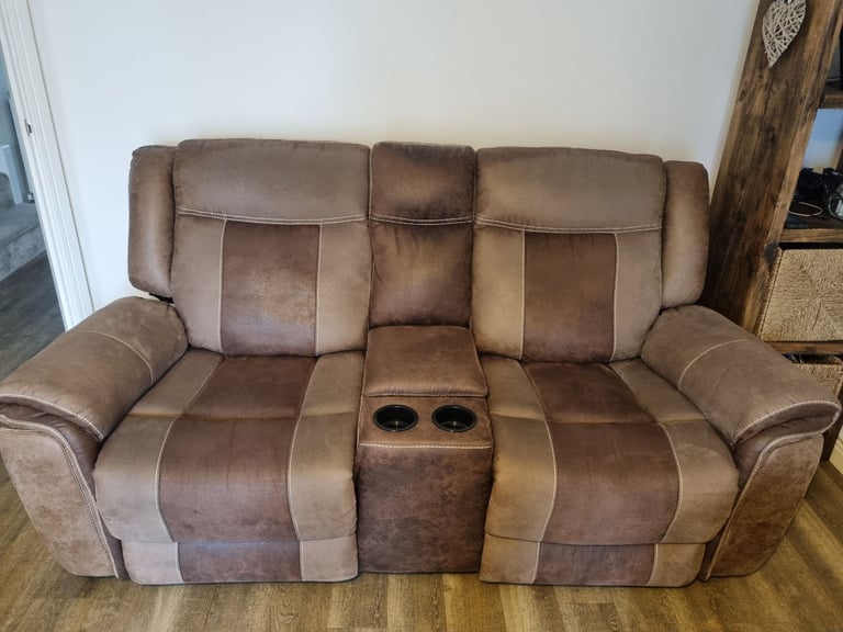 image for SCS Endurance Two Seater Manual Recliner Sofa with Centre Console