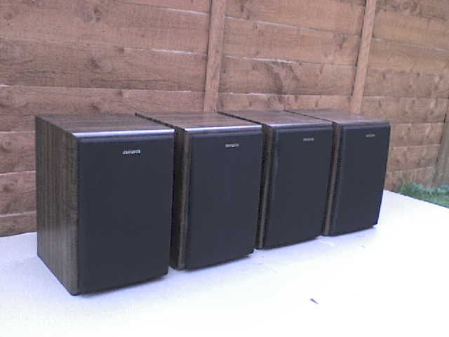 4 x 60W Aiwa SX-LM6 Stereo Speakers with a Proper 25 mm HF Unit 