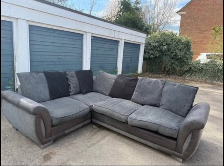 image for Dark grey dfs sofa corner 