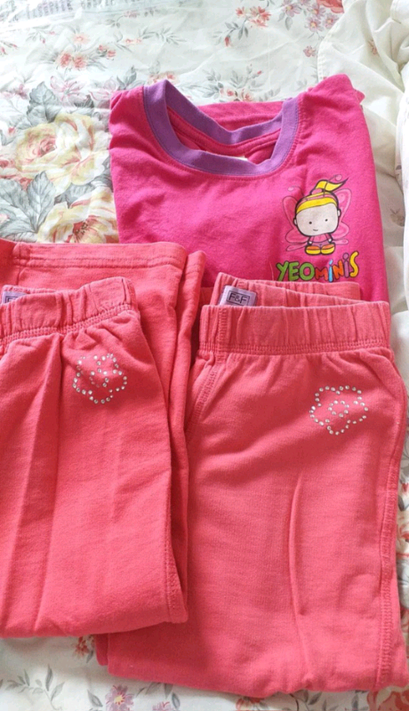 Pink trousers and t shirt set 