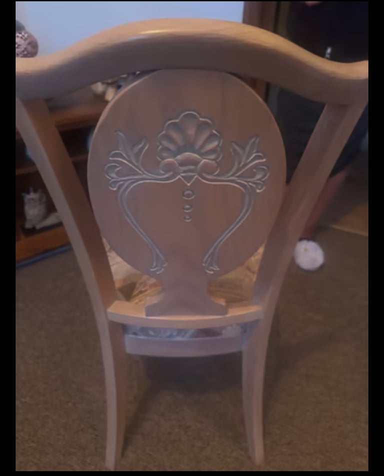 Wooden indoor table and chair - hallway, Conservatory