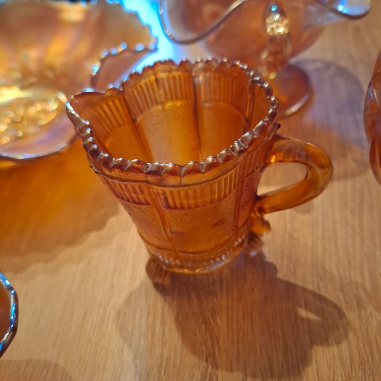 Carnival glass collection