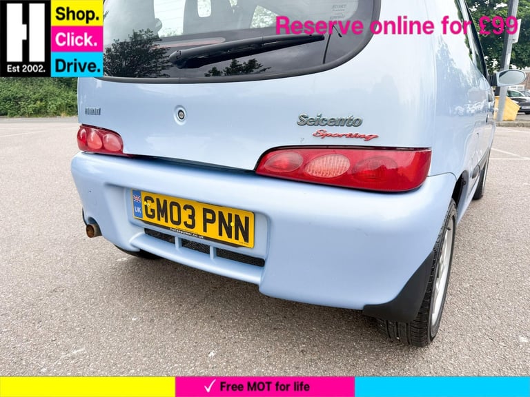 2003 Fiat Seicento 1.1 Sporting 3dr HATCHBACK Petrol Manual