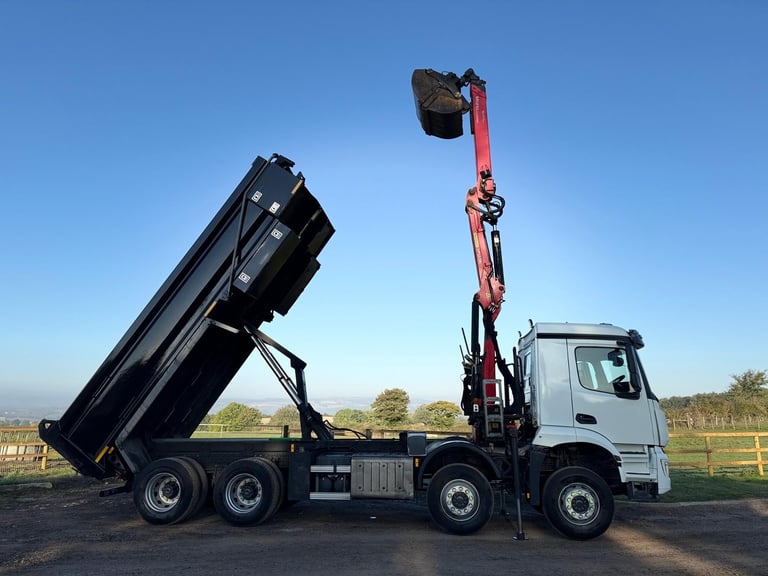 Mercedes-Benz Arocs Tipper Grab Lorry 2019 ( 69 ) Palfinger Epsilon Crane