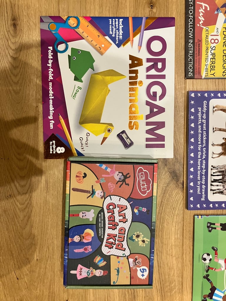 Brand new kids sticker, arts & crafts- football, horses, nature