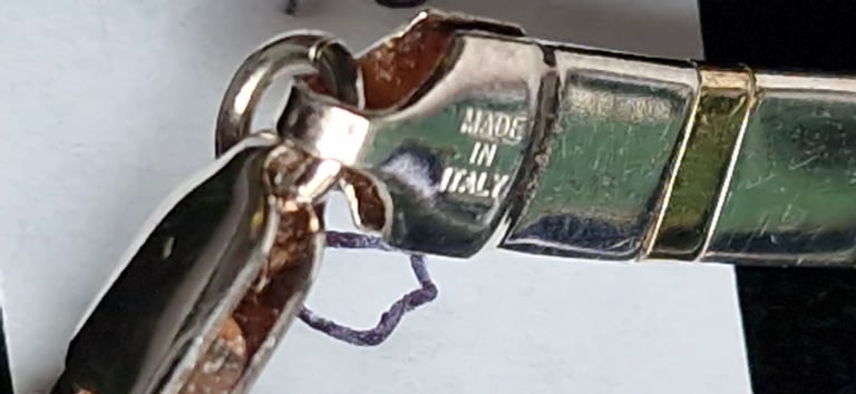 Silver necklace made in Italy 