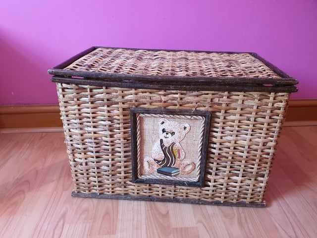 Wicker woven toy chest storage chest in Hatfield Hertfordshire