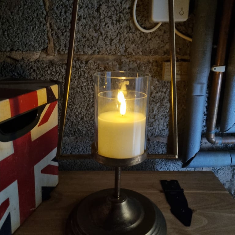 NEW TALL METAL TREE SHAPED CANDLE HOLDER