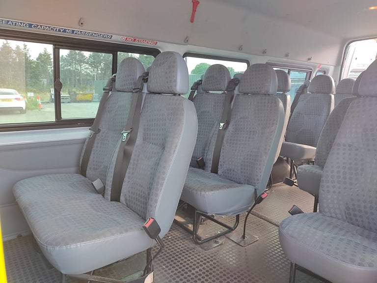 FORD TRANSIT 17 SEAT MINIBUS 2011 60 REG XLWB EX COUNCIL WITH FSH IDEAL CAMPERVAN NO VAT