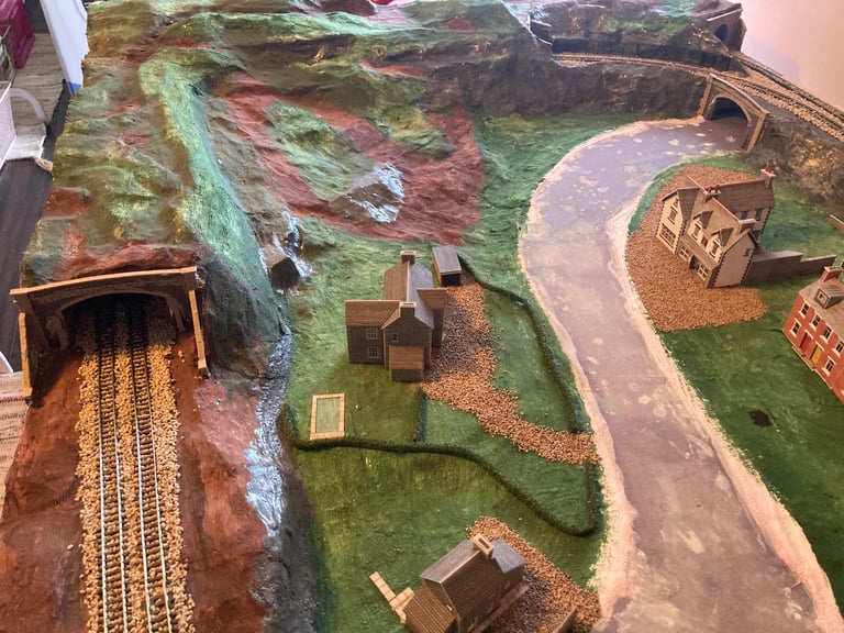 N gauge model railway layout