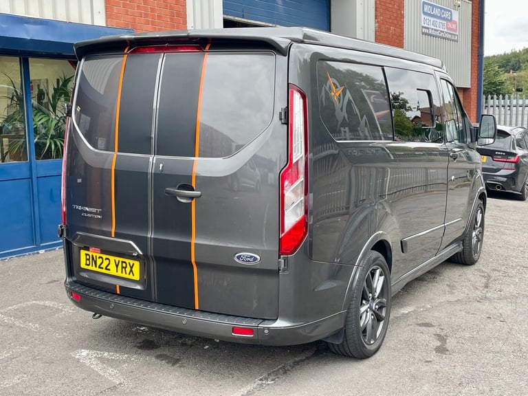 2022 Ford Transit Custom 2.0 EcoBlue 185ps Low Roof Sport Auto Camper with Pop Top PANEL VAN Dies...