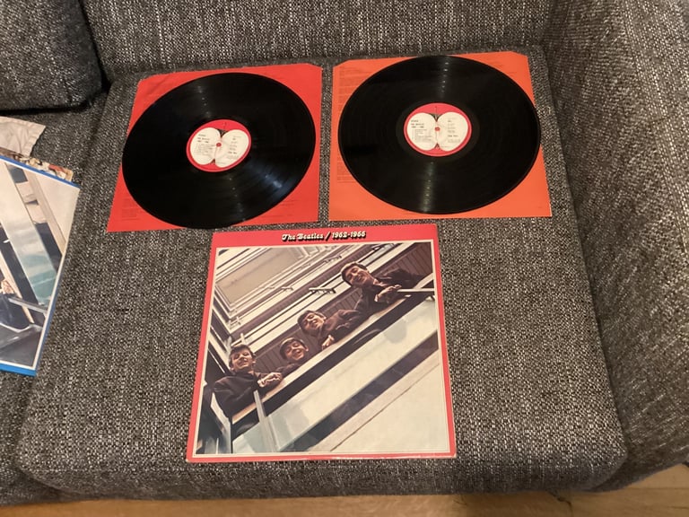 image for The Beatles Red Album U.K. 1973 issue LP record 