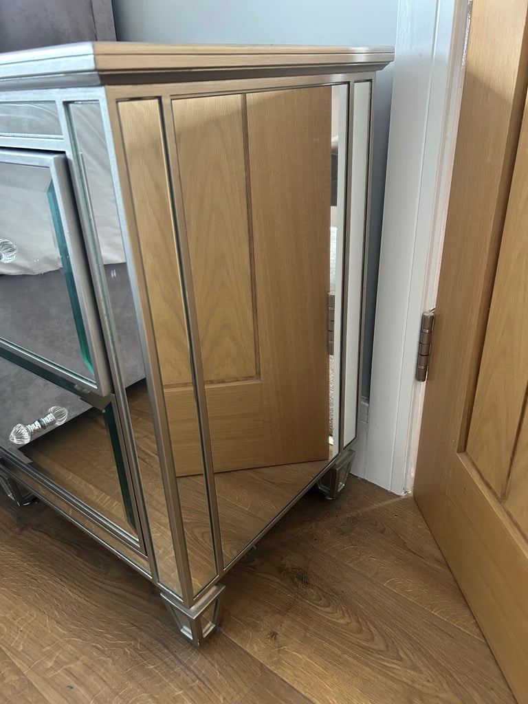 Next glass bedside tables (2 bedside tables) 
