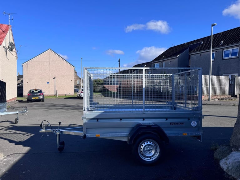 Brand new Zaslaw 205SU 7ft x 4ft single axle tipping trailer with 80cm mesh
