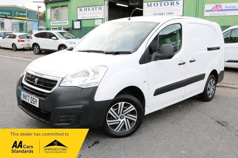 2017 67 Peugeot Partner BLUE 1.6 HDI White 6 Dr 5 Seater Crew Cab ULEZ Compliant