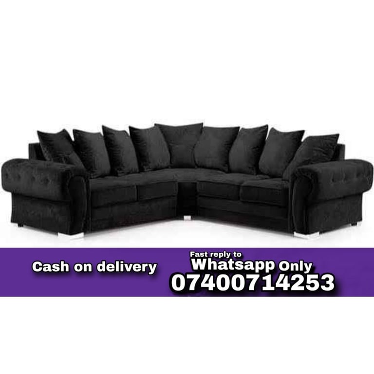 image for Big Sale Chenille Sofas * Elegant Corner And 3+2 Seater Sofa Set Available