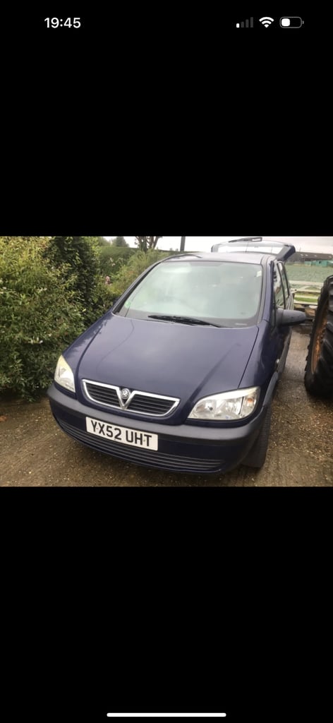 image for Spars or repair Vauxhall, ZAFIRA, MPV, 2002, Manual, 1598 (cc), 5 doors
