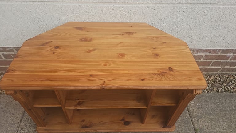 Solid pine tv stand 