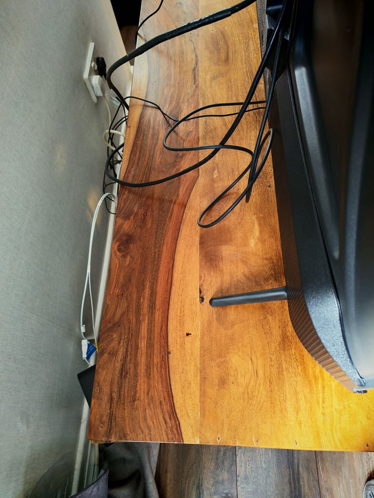 Solid mango wood TV unit, stand 