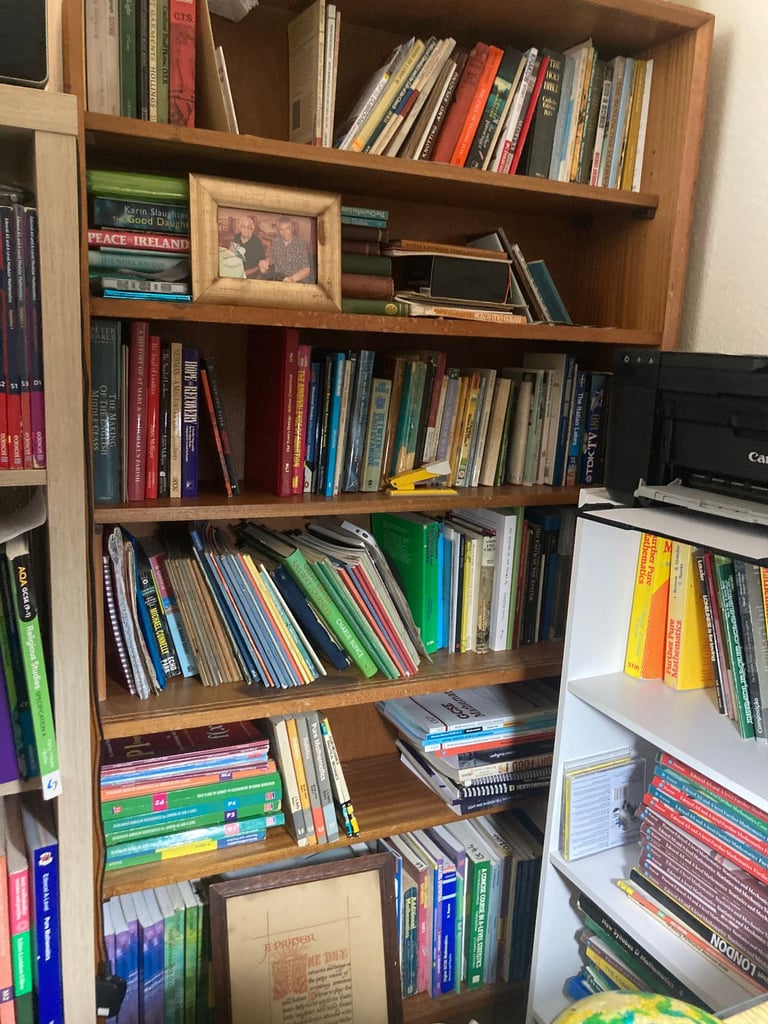 image for Large wooden bookcase. About 160 high