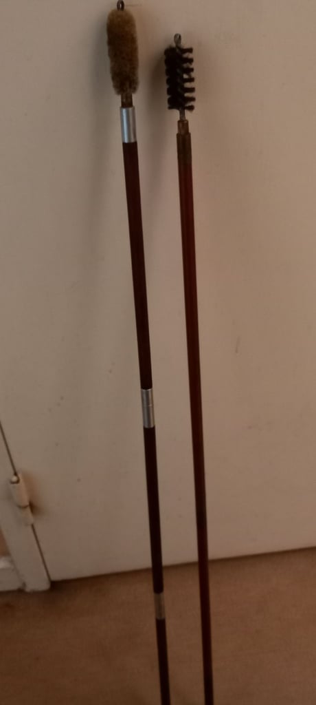 image for Vintage Set Of Cleaning Rods With H/Wood Handle