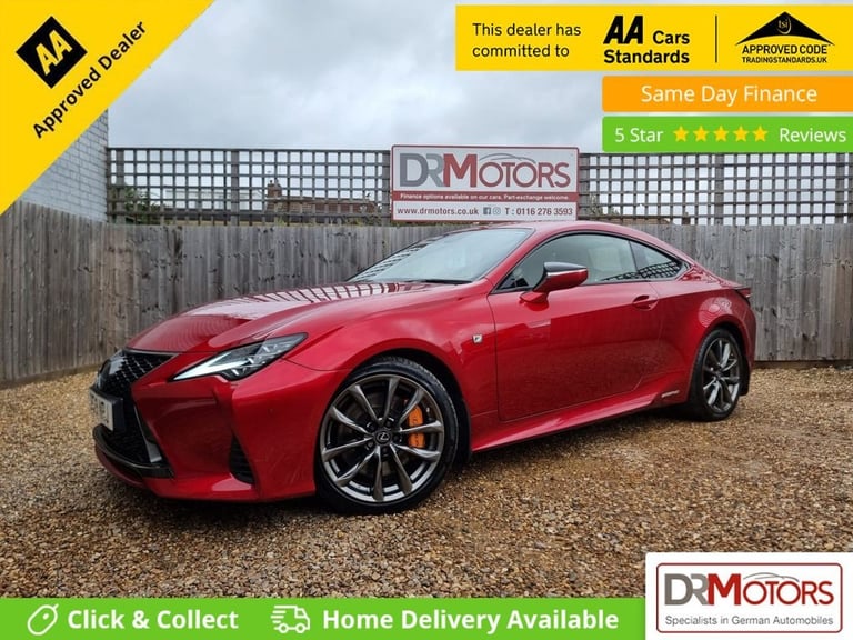 2019 Lexus RC 2.5 300h F Sport Coupe 2dr Petrol Hybrid E-CVT Euro 6 (s/s) (223 ps) Coupe PETROL/E...