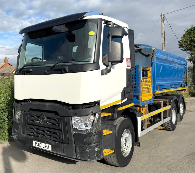 2017 RENAULT VOLVO C380 TWIN CHAMBER 3 CHUTE HOTBOX TIPPER AIR-CON 26T EURO-6