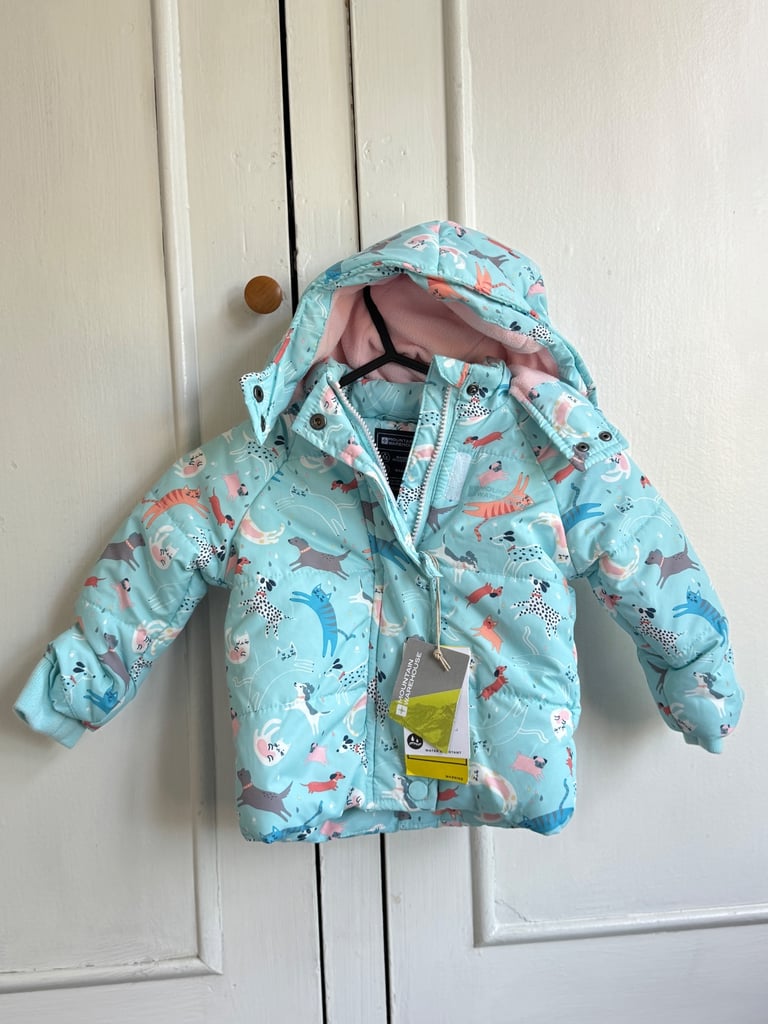 image for Girls' Blue Padded Winter Coat - New with Tags