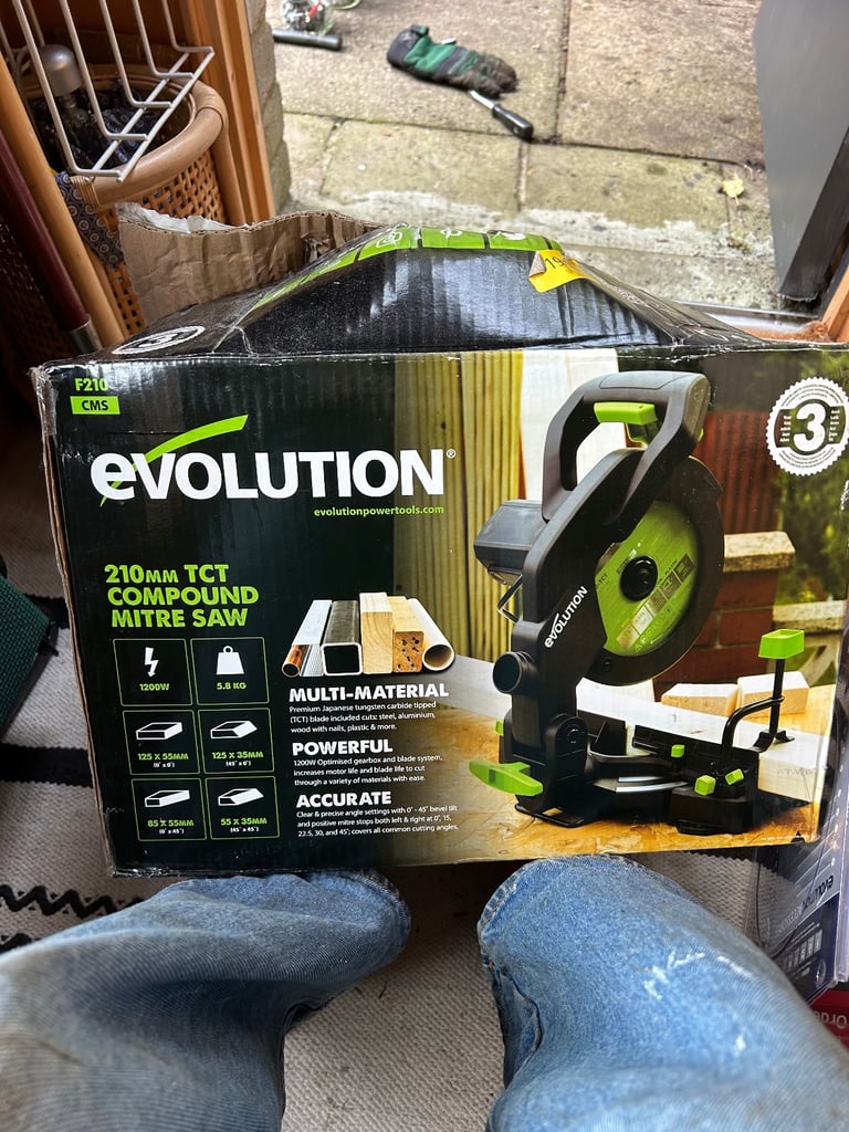 image for Evolution Mitre Saw with assorted blades