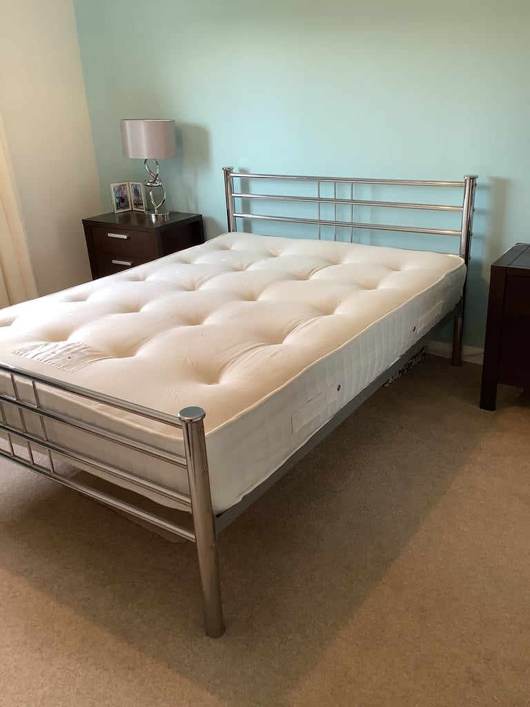 Double bed and mattress for sale