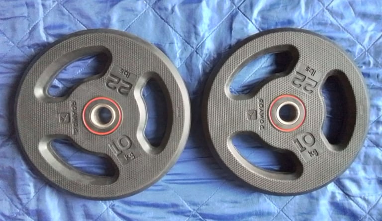 DOMYOS 10kg weight plates x 2