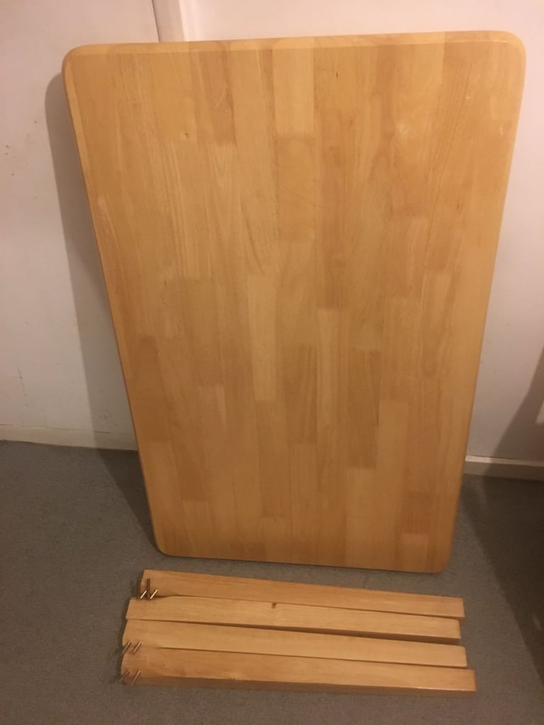 image for Dining Table Beech Wood Solid and Sturdy Table VGC Seats 4-6