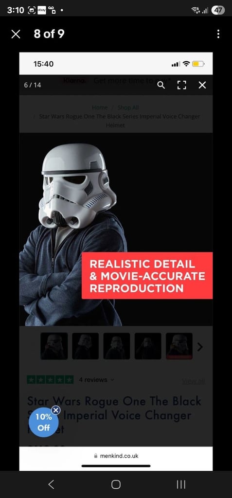 image for Stormtrooper mask Halloween?