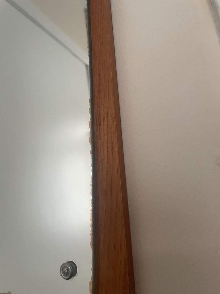 Mid Century Danish Teak Framed Mirror - Jansen Spejle 