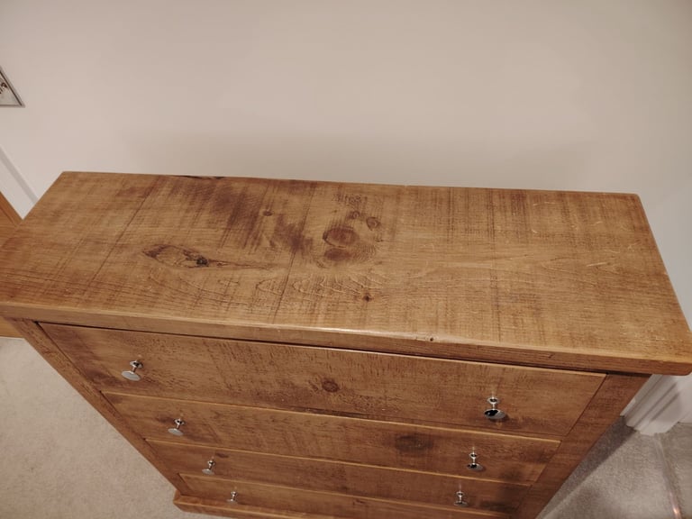 Chest of drawers, rustic pine