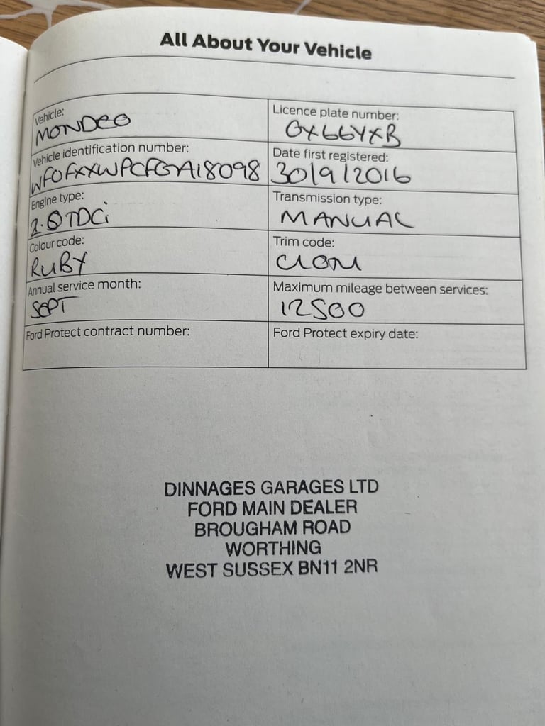 Ford, MONDEO, Estate, 2016, Manual, 1997 (cc), 5 doors