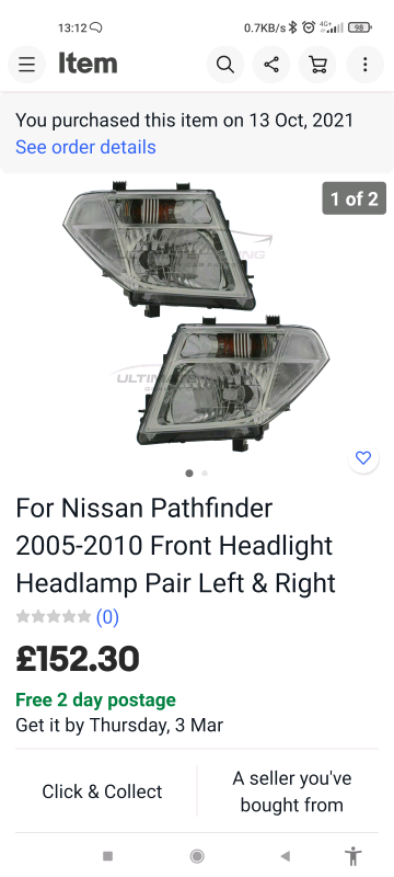 For Nissan pathfinder 2005-2010 front headlights