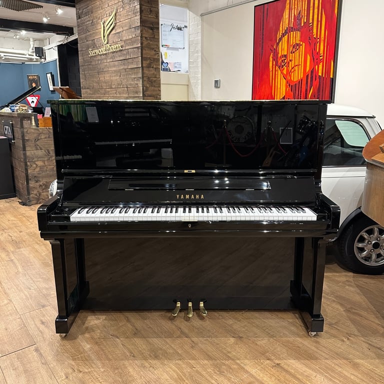 Yamaha YUS3 Upright Piano (2024) Black Polyester | Delivery, Tuning, Stool, Warranty