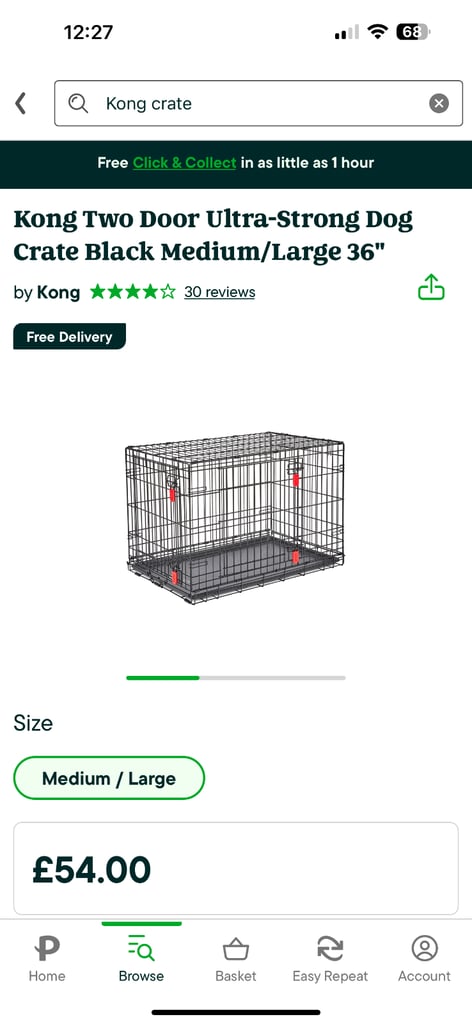 Kong Dog Crate medium/large