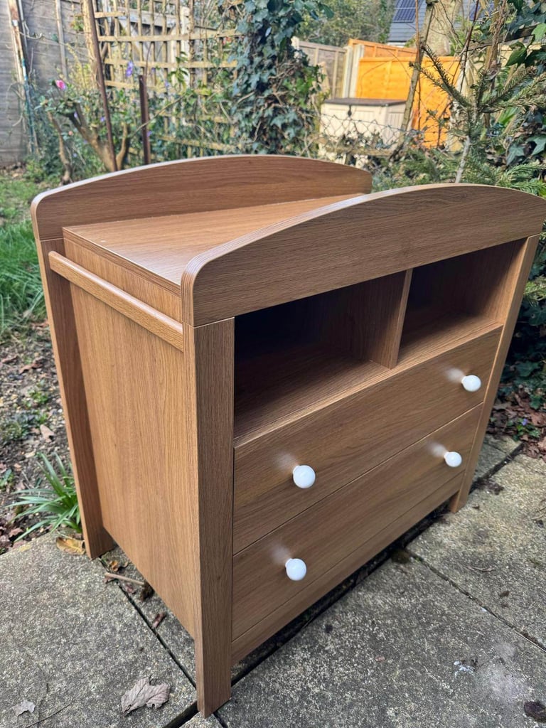 Cot - changing table - wardrobe