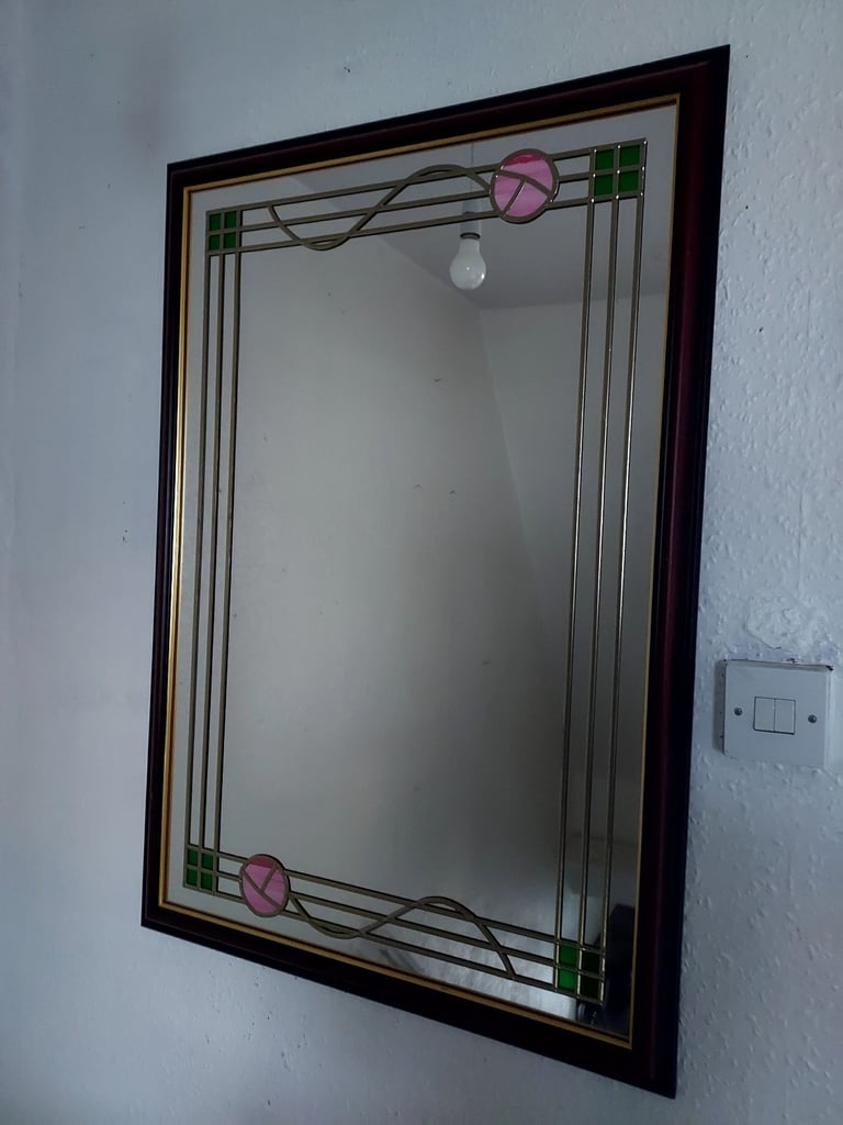 image for Charles Rennie Mackintosh style mirror 
