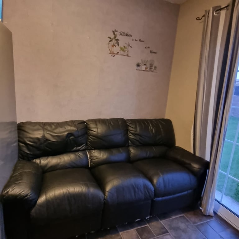 image for Recliner leather sofa